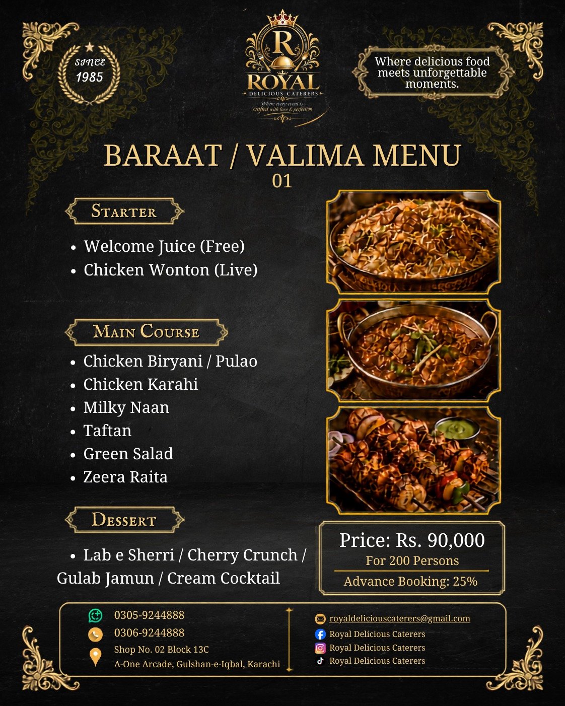 Feast Fabulous Catering Menu 2