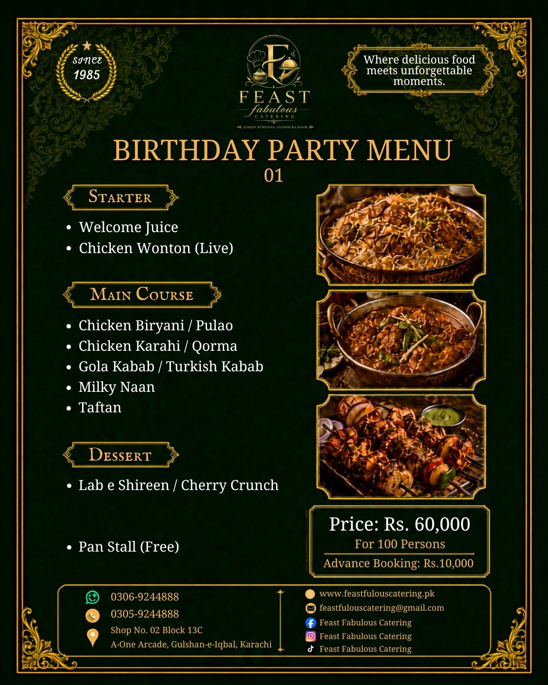 Feast Fabulous Catering Menu 17