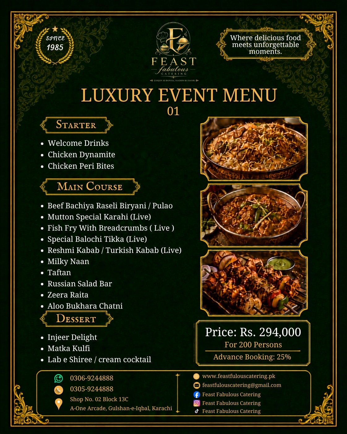 Feast Fabulous Catering Menu 15
