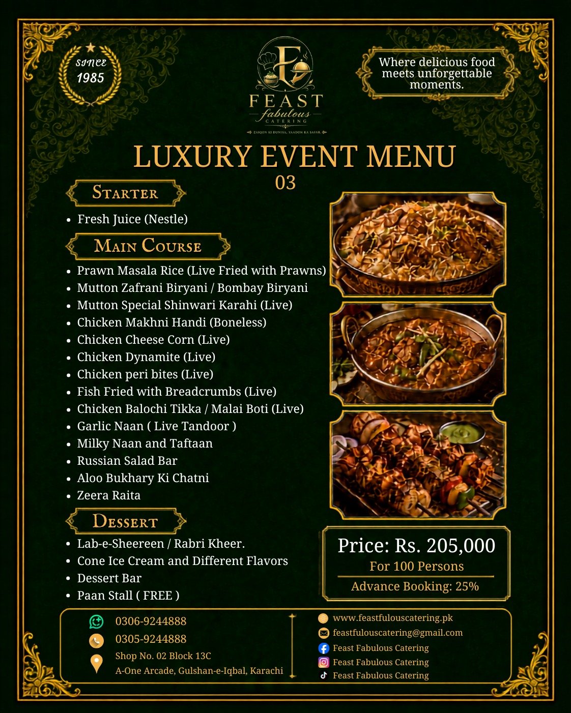 Feast Fabulous Catering Menu 14